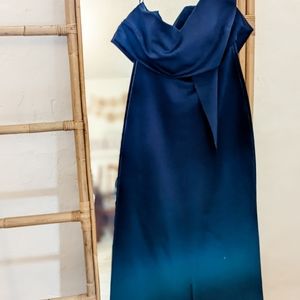 ASOS Dark Blue Strapless Dress